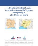 Technical Brief: Findings from the Case Study to Measure M&E Systems Strengthening in Côte d’Ivoire and Nigeria
