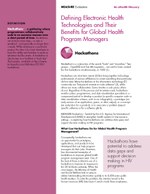 Defining Electronic Health Technologies and Their Benefits for Global Health Program Managers: Hackathons