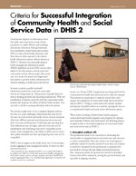 Criteria for Successful Integration of Community Health and Social Service Data in DHIS 2