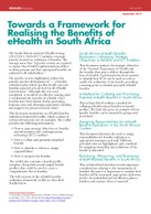 Towards a Framework for Realising the Benefits of eHealth in South Africa