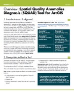 Overview: Spatial Quality Anomalies Diagnosis (SQUAD) Tool for ArcGIS