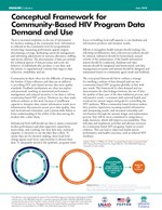 Conceptual Framework for Community-Based HIV Program Data Demand and Use