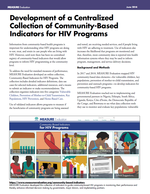 Development of a Centralized Collection of Community-Based Indicators for HIV Programs