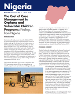 The Cost of Case Management in Orphans and Vulnerable Children Programs: Findings from Nigeria