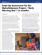 Scale-Up Assessment for the Mphatlalatsane Project—“Early Morning Star”—in Lesotho