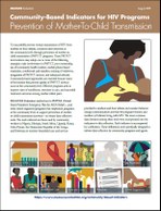 Community-Based Indicators for HIV Programs: Prevention of Mother-To-Child Transmission