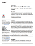 Evaluating the impact of social support services on tuberculosis treatment default in Ukraine