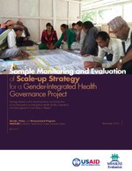 Sample Monitoring and Evaluation of Scale-up Strategy for a Gender-Integrated Health Governance Project