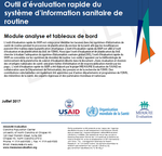 Outil d'évaluation rapide du système d’information sanitaire de routine: Module analyse et tableaux de bord