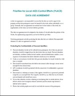Priorities for Local AIDS Control Efforts (PLACE): Data Use Agreement