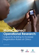 MomConnect Operational Research: Capacity Building to Increase Registration Rates at Clinics