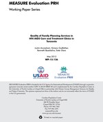 Quality of Family Planning Services in HIV/AIDS Care and Treatment Clinics in Tanzania