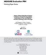Using a Patient-Held Record System to Examine Family Planning Uptake, Continuation of Use, and Method/Provider-Switching in Rural Karonga