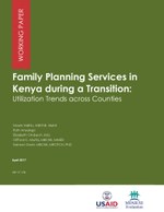 Family Planning Services in Kenya during a Transition: Utilization Trends across Counties