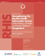 Seminar on Strengthening the Routine Health Information System of the Ministry of Health and Family Welfare in Bangladesh